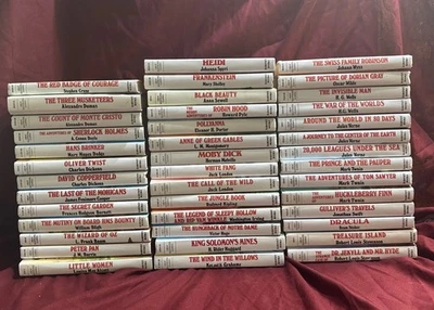Lot of 41 Great Illustrated Classics Hardcover Baronet Books No duplicates - Image 1 of 4