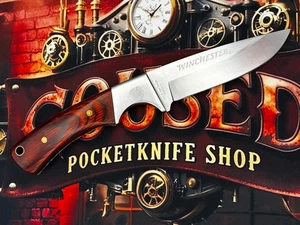 [1141] Winchester Hunter Fixed Blade Taschenmesser Holzgriff - Bild 1 von 7