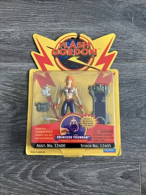 Figura de acción Playmates Flash Gordon Princesa Thundar 1996 con trineo aéreo de colección   Foto 1 de 4