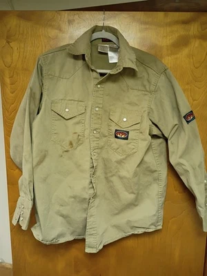 Camisa de Trabajo Rasco FR Caqui Perla A Presión Talla L Foto 1 de 4