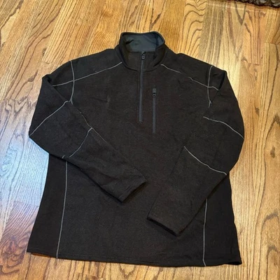 Chaqueta Pullover Kuhl Interceptr Polar Para Hombre 2XL 1/4 Cremallera Exterior Marrón Negro Foto 1 de 4