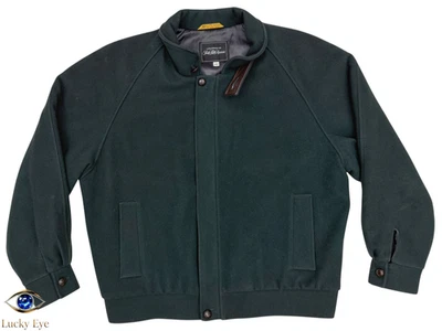 Vintage Saks Fifth Avenue Wool Bomber Jacket Men’s Size 42 Green Made in USA - Image 1 of 4