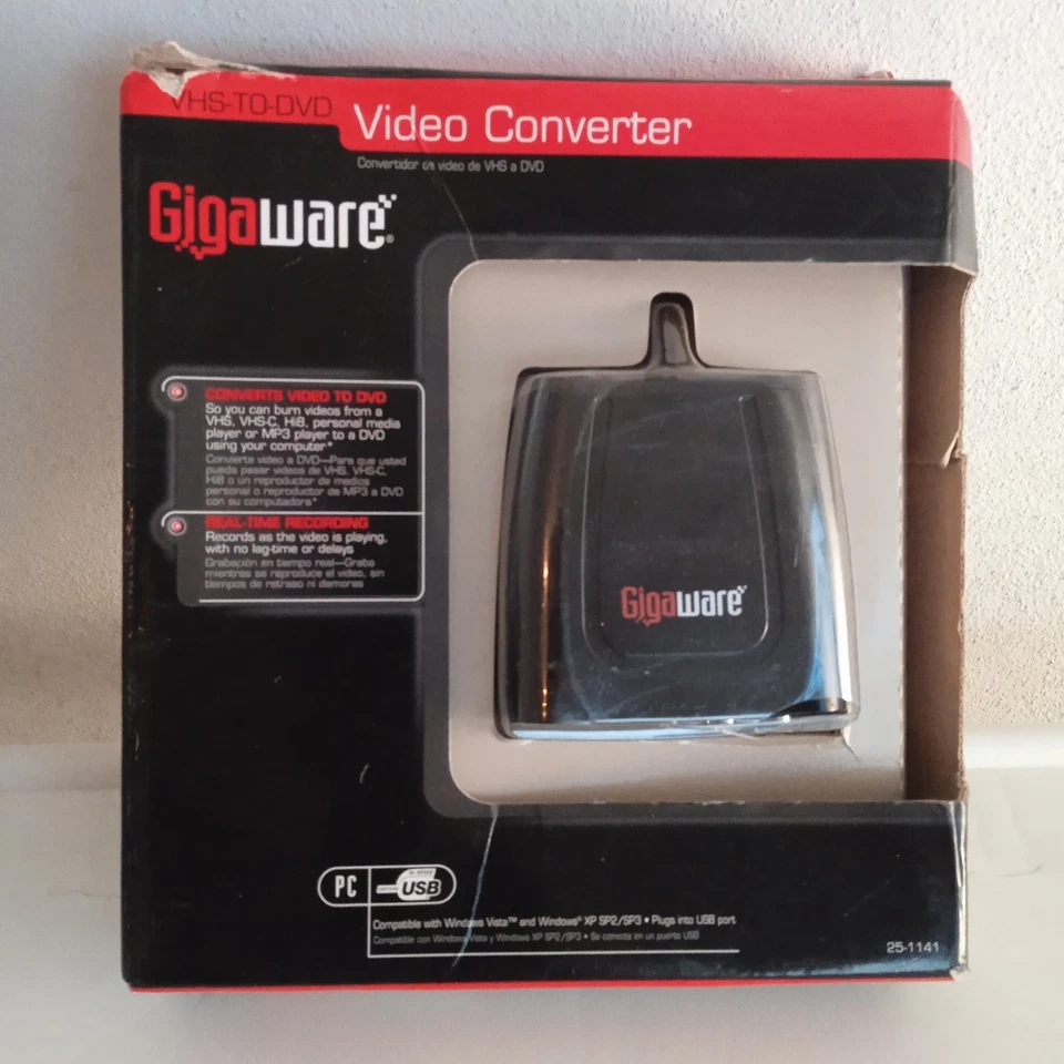 Gigaware VHS-to-DVD Converter 25-1141 -Brand New - Open Box - Image 1 of 4