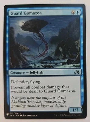 MTG Magic The Gathering Card Guard Gomazoa Creature Jellyfish Blue PCA 2016 - Image 1 of 2