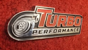 "Turbo Performance", mercado de accesorios, personalizado, emblema ABS - Imagen 1 de 7