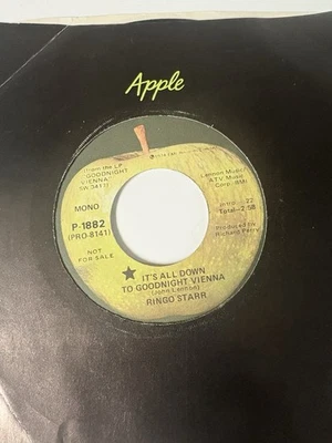 Ringo Starr 45 It’s All Down To Good Night Vienna  PROMO - Image 1 of 2