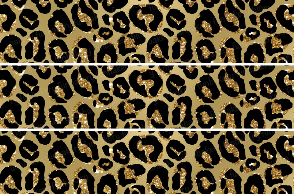 Leopard Tierfell Tortenband Tortenbild Party Deko Geburtstag Muster animal print - Bild 1 von 4