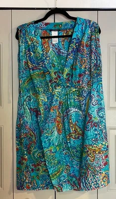 Traje de baño Ralph Lauren para cubrir vestido de playa floral bolsillos grandes Foto 1 de 4