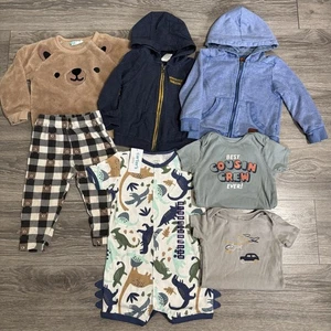 Carter's 24 Monate Baby Junge Paket 6-teilig viele Marken Bär kuscheliger Pullover & Body - Bild 1 von 12