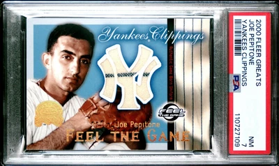Camiseta Fleer Greats of Game Yankees Clippings 2000 Joe Pepitone PSA 7 casi como nueva Foto 1 de 2