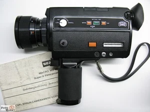 Super-9 Filmkamera Braun Makro MZ 864 Objektiv Super-Stellar Zoom 1,7/8-64 lens - Bild 1 von 4
