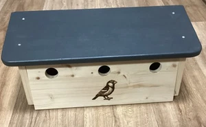 Spatzenhaus, Nistplatz f Sperlinge Höhe h ca20 cm v ca 16 cm, L 43cm, T.ca 15cm - Bild 1 von 7