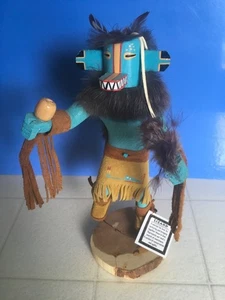 Authentic Lizard Navajo Kachina Figurine 15" signed (rare & high quality) - Picture 1 of 4