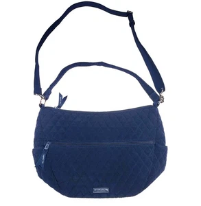 Vera Bradley Go Ahead Convertable Quilted Crossbody Moonlight Navy # 24993-L81 - Picture 1 of 13