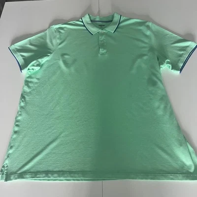 Lands’ End Men’s Polo Shirt 3XL Mint Green Traditional Fit Casual Preppy Golf - Image 1 of 4