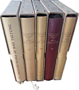 Selected Works of Mao Tse-Tung Vol 1-5 HARDCOVER Foreign Languages Press 1st DJs - Picture 1 of 21