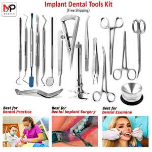 Juego de 17 Kit Básico de Implantes Cirugía Oral Avanzada Mejores Instrumentos de Implantología - Imagen 1 de 1