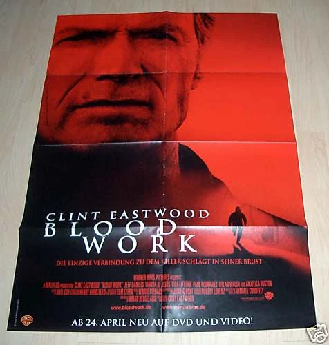 Filmposter A1 Blood Work Neu Filmplakat Clint Eastwood