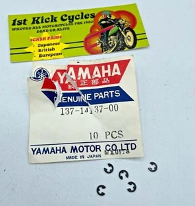 NOS YAMAHA AT CT MX YZ SL YA YD YM DS HT CARB NEEDLE CLIP P/N 137-14137-00 - Picture 1 of 1