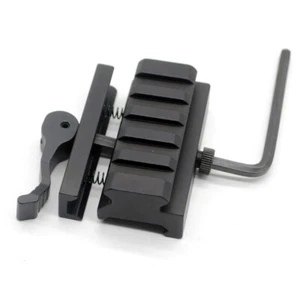 5 Steckplätze QD Schnellspanner Halterung Adapter passend 20 mm Picatinny Schiene Basis + Inbusschlüssel - Bild 1 von 8