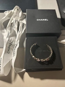 Chanel Goldtone Metal Chain Coco Crush Cuff Bracelet Size S - Picture 1 of 4