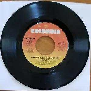 Barbra Streisand & Barry Gibb...."Guilty & Life Story" 45 RPM 7" Vinyl Record - Bild 1 von 2