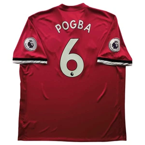 Manchester United 2017-18 Adidas home Paul Pogba football jersey shirt size XXL - Picture 1 of 11