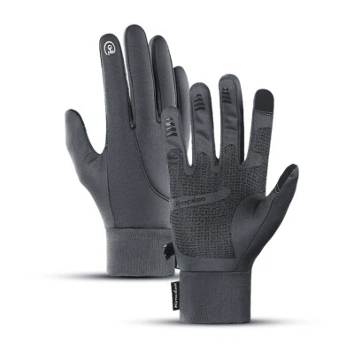Winter Thermal Liner Gloves for Men Women Waterproof Touchscreen Non-Slip Gloves - Image 1 of 4