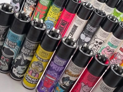 Clipper Feuerzeuge 4er Sets - verschiedene Motive zur Auswahl *Schneller Versand - Bild 1 von 2