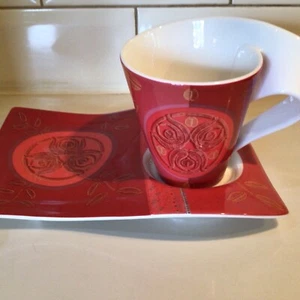 Villeroy and Boch - New Wave - China - KAFFE MERAH - Tasse und Snackteller/Untertasse. - Bild 1 von 9