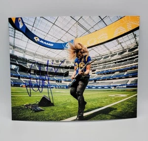 NITA STRAUSS GUITARRA ROCK ESTRELLA ALICE COOPER MÚSICA FIRMADA 8X10 FOTO PRUEBA CERTIFICADO DE AUTENTICIDAD - Imagen 1 de 4