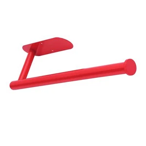 Red Paper Towel Holder Under Cabinet For Kitchen And Toilet Adhesive Paper Towel - Picture 1 of 7