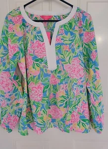 Nuevo con etiquetas Lilly Pulitzer, talla mediana, túnica Camryn, Grove Garden.  SRP 128,00 - Imagen 1 de 6