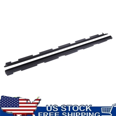 Pair Outer Front Window Sweep Weatherstrip Seal Set for Chevy GMC Pickup Truck - Imagem 1 de 4