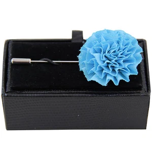 Neu formell Herren Blume Anstecknadel Brust Brosche hellblau Hochzeit Abschlussball Party - Bild 1 von 2