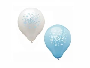 12 Luftballons Ø 25 cm " It's a boy " Geburt Pullerparty Junge Luftballon Deko - Bild 1 von 1