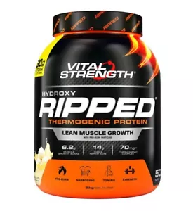 Vital Strength Hydroxy Ripped Thermogenic Protein Powder - Vanilla Ice Cream,... - Picture 1 of 1