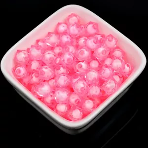 50pcs Cube Octagon Faceted Acrylic Plastic Loose Beads For Jewelry Making - Picture 1 of 22
