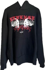 REVENGE STAPLE HOODIE BLACK Size XL XXXTENTACION - Picture 1 of 7