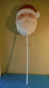 Pottery Barn Kids Santa Paper Mache Christmas Yard Decor Stake Vintage 43" H x14 - Picture 1 of 8