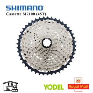 Casete Shimano SLX CS M7100 12 Velocidades Micro-Spline - Negro/Plateado 45T - Imagen 1 de 2