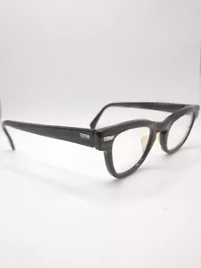 VINTAGE! 1950s Shuron FREEWAY Eyeglass Frames BLACK BRIAR Horn Rimmed Gray - Picture 1 of 6