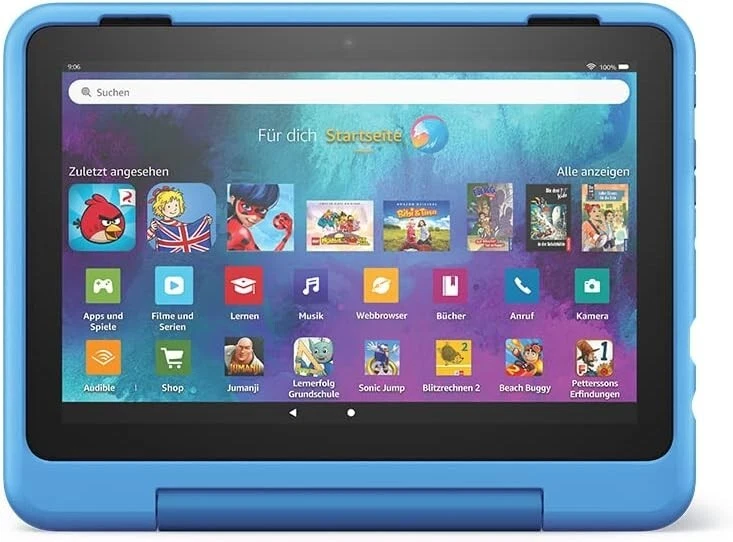 Amazon Fire HD 8 Kids Pro 12. Gen 32GB, Wi-Fi, 8 Zoll - Cyber-Welt-Design