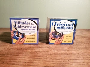 Lot of 2 Successories Mental Block Motivation Empowerment Encouragement New - Picture 1 of 12