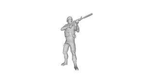Printle M Homme 999S -- Soldat mit Sturmgewehr Figur für Dioramen Zugsets - Bild 1 von 11
