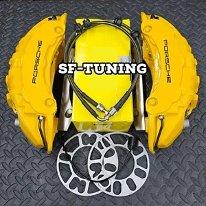 Big Brake Kit for VW Transporter T5 T6 T5.1 T6.1 Genuine PORSCHE Yellow 6pot - Picture 1 of 11