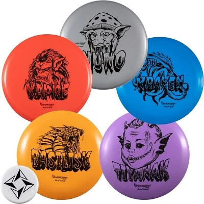 Divergent Discs - 5 Disc MaxValue Plastic -  Beginner Disc Golf Set With Mini - Image 1 of 4
