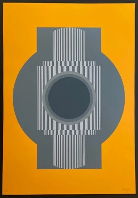 Erich Lethgau - Signierter numm. Orig. Siebdruck - Konkrete Kunst Op-Art - 1974 - Bild 1 von 2