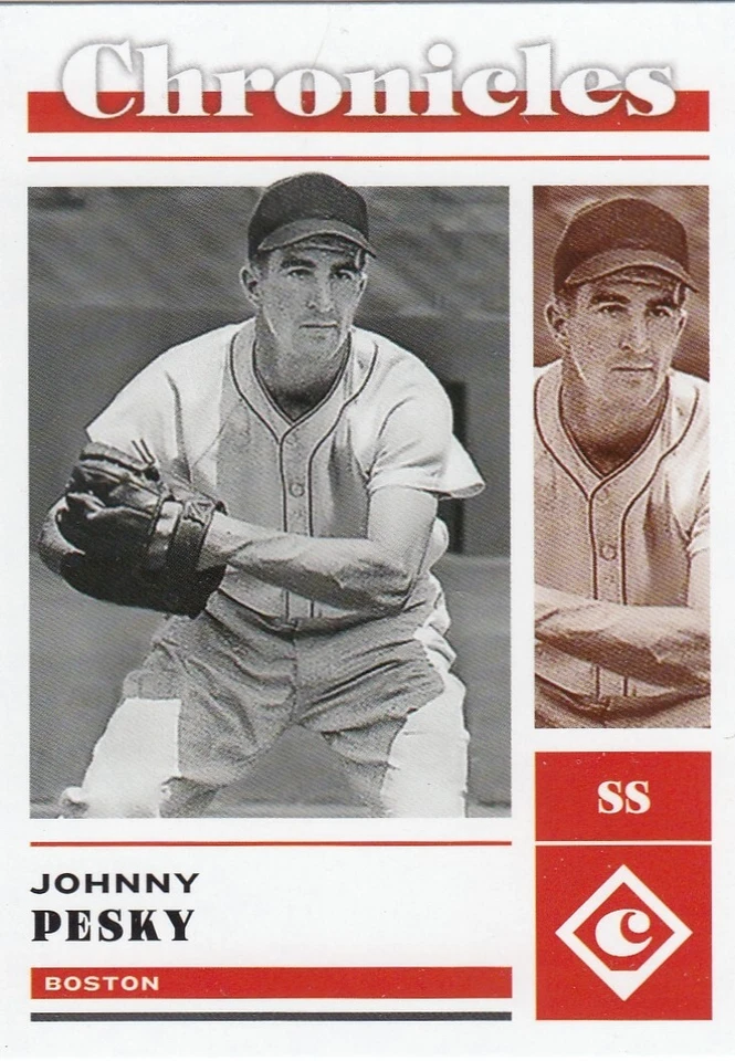 JOHNNY PESKY CHRONICLES BASE BOSTON RED SOX #22 2023 23 PANINI - Image 1 of 1