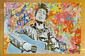 Mr. Brainwash MBW BOB DYLAN 24 x 36 cartel estampado 2011 arte pop música obedecer - Imagen 1 de 1